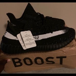 Yeezy 350 core black white